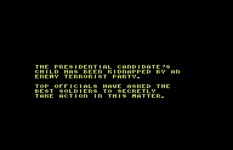 Ikari III: The Rescue Commodore 64 Screenshot: The story so far...