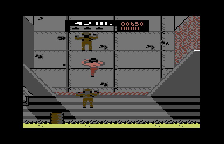 Ikari III: The Rescue Commodore 64 Screenshot: Moving on to the next area...