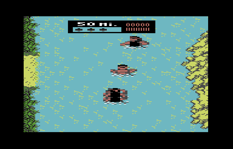 Ikari III: The Rescue Commodore 64 Screenshot: Game start.