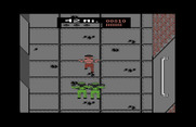 Ikari III: The Rescue for Commodore 64 - Attackers appear at the bottom of the screen...
