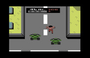 Ikari III: The Rescue for Commodore 64 - Don't get run over by vehicles!