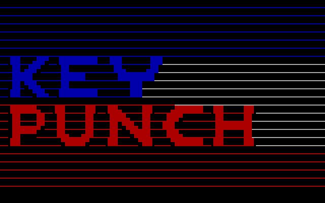 Mind Boggle IBM PC/Compatibles Screenshot: Keypunch Software logo.