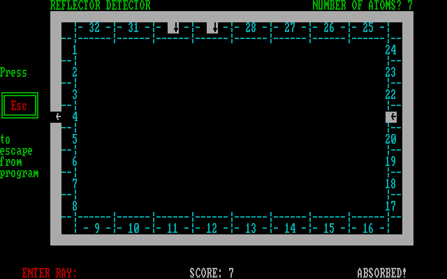 Mind Boggle IBM PC/Compatibles Screenshot: Reflector Detector - Game start.