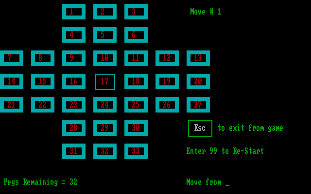 Mind Boggle IBM PC/Compatibles Screenshot: Hique - Game start.