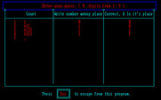 Mind Boggle for IBM PC/Compatibles - Master Memory - Game in progress...