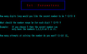 Mind Boggle for IBM PC/Compatibles - Master Memory - Setting game parameters.