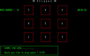 Mind Boggle for IBM PC/Compatibles - Flipper - Game over.