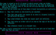 Mind Boggle for IBM PC/Compatibles - Reflector Detector - Game instructions part 1.