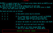 Mind Boggle for IBM PC/Compatibles - Flipper - Game instructions.