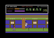 Kung-Fu Master for Commodore 64 - Jumping over some small opponents...