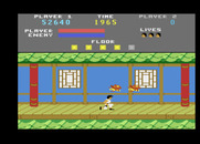 Kung-Fu Master for Atari 7800 - Duck or jump these giant bugs; or, attack them...