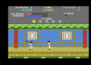 Kung-Fu Master for Atari 7800 - The first end of level boss.