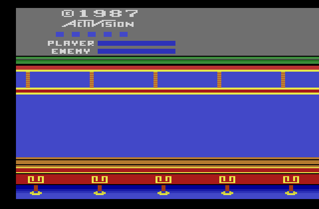 Kung-Fu Master Atari 2600 Screenshot: Starting screen.
