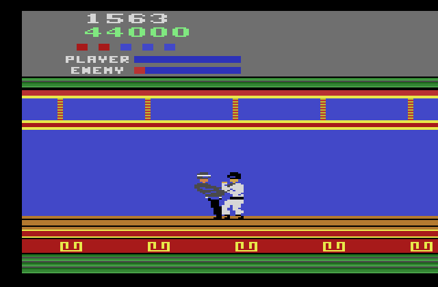 Kung-Fu Master Atari 2600 Screenshot: Game over.