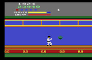Kung-Fu Master for Atari 2600 - Watch out for falling snakes!