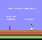 Kung-Fu Master for NES / Famicom - Sylvia is in trouble!