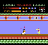 Kung-Fu Master for NES / Famicom - Watch out for the boomerangs!