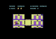 Elevator Action for Commodore 64 - Start of Round 2; 200 points for finding a clue!