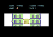 Elevator Action for Commodore 64 - Ouch, I've been hit!