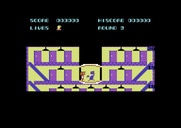 Elevator Action for Commodore 64 - Attacking an opponent...
