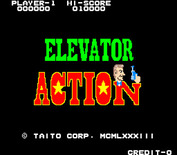 Elevator Action for Arcade - Title screen.