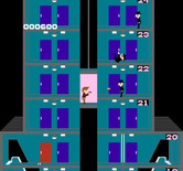 Elevator Action for NES / Famicom - Ride elevators up and down the building, but don't get shot!