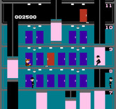Elevator Action for NES / Famicom - I'm hit!