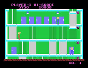 Elevator Action for Sega SG-1000 - There's a lot of elevators here!