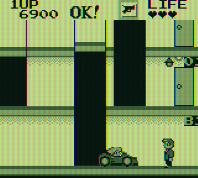 Elevator Action Game Boy Screenshot: Level completed!