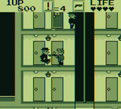 Elevator Action for Game Boy - One opponent down...but more will appear!