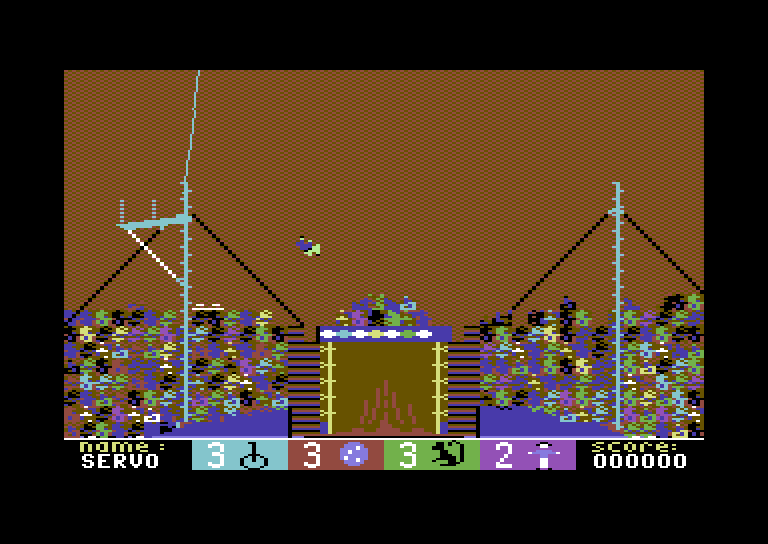 Circus Games Commodore 64 Screenshot: Oops, I missed!