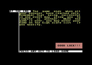 Circus Games for Commodore 64 - The final page of the game instructions.