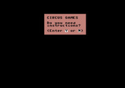 Circus Games for Commodore 64 - Do you need instructions?
