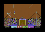 Circus Games for Commodore 64 - Swinging on a rope...