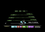 Circus Games for Commodore 64 - Who are you? Setting up a new character...