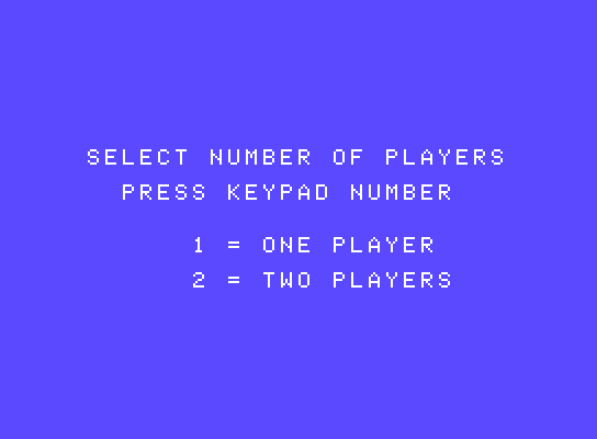 Front Line ColecoVision Screenshot: One or two players?