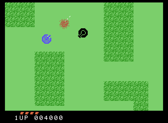 Front Line ColecoVision Screenshot: Use the tank to blast enemy tanks!