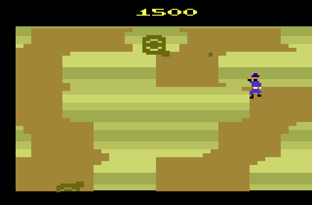 Front Line Atari 2600 Screenshot: Don't get hit by enemy tanks!