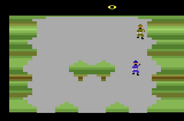 Front Line Atari 2600 Screenshot: Game start.
