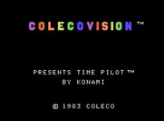 Time Pilot for ColecoVision - Title screen.