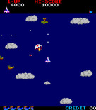 Time Pilot for Arcade - Earn bonus points by running into parachutes.