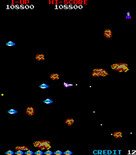 Time Pilot for Arcade - U.F.O.s are the trickiest opponents you'll face.
