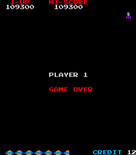 Time Pilot for Arcade - Game over.