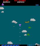 Time Pilot for Arcade - Some planes take several shots to destroy on this stage.