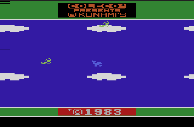 Time Pilot Atari 2600 Screenshot: Coleco presents...