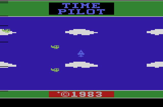 Time Pilot Atari 2600 Screenshot: Title screen.