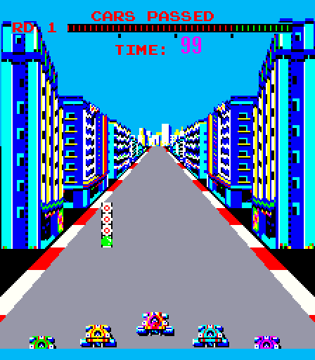 Turbo Arcade Screenshot: Ready to race!