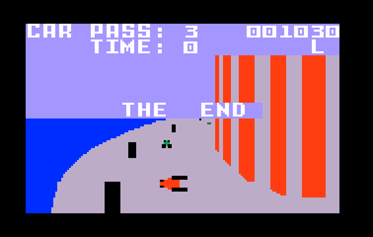 Turbo Intellivision Screenshot: Game over.