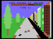 Turbo for ColecoVision - A car tries to pass me...