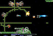 R-Type for Arcade - Pick up bonus items to increase your fire power...